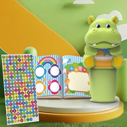 Stanzer für Tieraufkleber, Aufkleber-Stempel für Kinder | Stickerbücher und Aktivitäten – Reisespielzeug für und Mädchen ab 3 Jahren, Flugzeugaktivitäten, Kunsthandwerk von Genérico