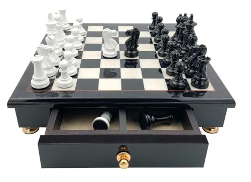 Station Set White Black Version + Glossy Finish Black Wood New von Genérico