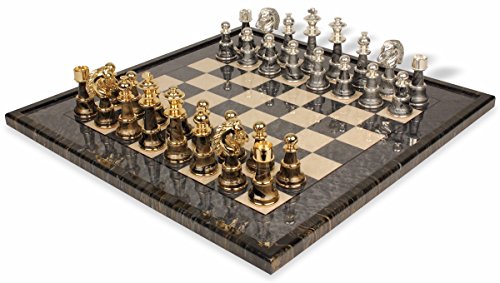 Staunton XL Set Fantasy Version + Briar Grey Precious Wood Chessboard von Genérico
