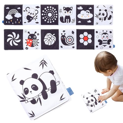 Stoffbuch für Kinder, Buch der Aktivität des Neugeborenen, sensorisches Spielzeug für zahnende Falten, visuelle Stimulation, Lernspielzeug für frühe Entwicklung für Kinder Stoffbuch für Kinder, Buch der Aktivität des Neugeborenen, sensorisches Spielzeug für zahnende Falten, visuelle Stimulation, Lernspielzeug für frühe Entwicklung für Kinder von Genérico