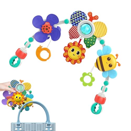 Stroller Arch – Honeybee Crib Sensory Toys – Gym Teether Rattles Sensory Toy, Crib Mobile Foldable Travel Car Seat Toy, Activity Arch with Fascinating Toys Stroller Arch – Honeybee Crib Sensory Toys – Gym Teether Rattles Sensory Toy, Crib Mobile Foldable Travel Car Seat Toy, Activity Arch with Fascinating Toys von Genérico