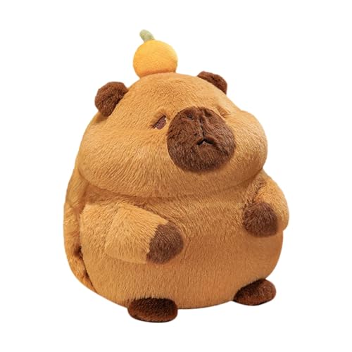 Süßes Capybara Plush - Plüschtier Capybara | Weiches Capybara-Spielzeug mit orangenem , niedliche Plüschtiere, Puppen-Kissen mit Seitentaschen Süßes Capybara Plush - Plüschtier Capybara | Weiches Capybara-Spielzeug mit orangenem , niedliche Plüschtiere, Puppen-Kissen mit Seitentaschen von Genérico
