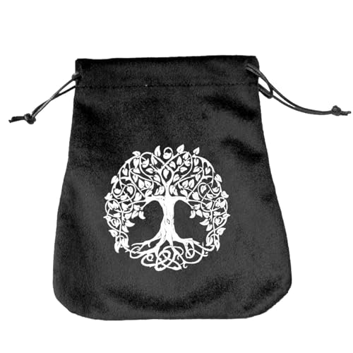 Tarotkartenhalter, weiche Aufbewahrungstasche für Tarotkarten, mit Kordelzug, Schmuckbeutel für Tarotkarten, Würfeltasche, Kartenhalter Tarotkartenhalter, weiche Aufbewahrungstasche für Tarotkarten, mit Kordelzug, Schmuckbeutel für Tarotkarten, Würfeltasche, Kartenhalter von Genérico