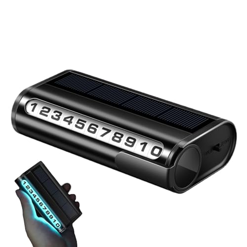 Temporäre Parkkarte für Auto, elegantes temporäres Stoppschild für Auto, Telefonnummer, Parkausweis, Telefonnummernschild aus Metall Temporäre Parkkarte für Auto, elegantes temporäres Stoppschild für Auto, Telefonnummer, Parkausweis, Telefonnummernschild aus Metall von Genérico