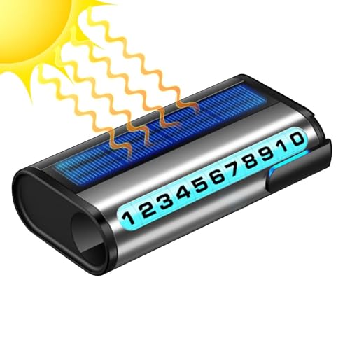 Temporäres Parkschild für Autos: Elegantes temporäres Stoppschild für Auto, Telefonnummer, Parkausweis, Telefonnummernschild aus Metall von Genérico