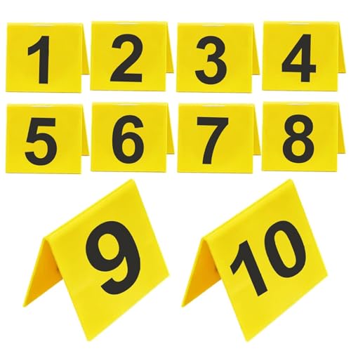 Testmarkierungen, nummerierte Tischmarkierungen | Scherzartikel 10 Stück Namensschilder für Kinderpartys Detektivspiel Halloween Testmarkierungen, nummerierte Tischmarkierungen | Scherzartikel 10 Stück Namensschilder für Kinderpartys Detektivspiel Halloween von Genérico