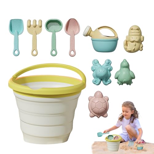 Toy de – Spielset | Strandspielzeug für Kinder | Reise-Shablis | Game Game Game mit faltbarem Obsteimer für Kinder ab 3 Jahren und älter, Outdoor-Aktivitäten, von Genérico