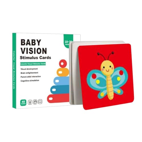 Visuelle Stimulationskarten, visuelle Stimulationskarten für Kinder, erhöhte Kinder-Lernkarten – Early Learning-Entwicklungsspiel für Kinder, interaktive visuelle Flash-Karten und Visuelle Stimulationskarten, visuelle Stimulationskarten für Kinder, erhöhte Kinder-Lernkarten – Early Learning-Entwicklungsspiel für Kinder, interaktive visuelle Flash-Karten und von Generico