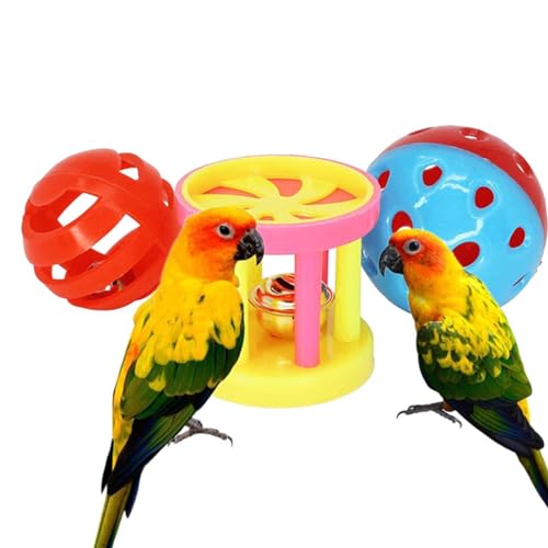 Vogelspielzeug für Papageien, Kauspielzeug für Wellensittiche, Kauspielzeug für Vögel, Wellensittiche, Vogelbälle, Spielzeug für Vögel, bissfest, Jugu Vogelspielzeug für Papageien, Kauspielzeug für Wellensittiche, Kauspielzeug für Vögel, Wellensittiche, Vogelbälle, Spielzeug für Vögel, bissfest, Jugu von Genérico