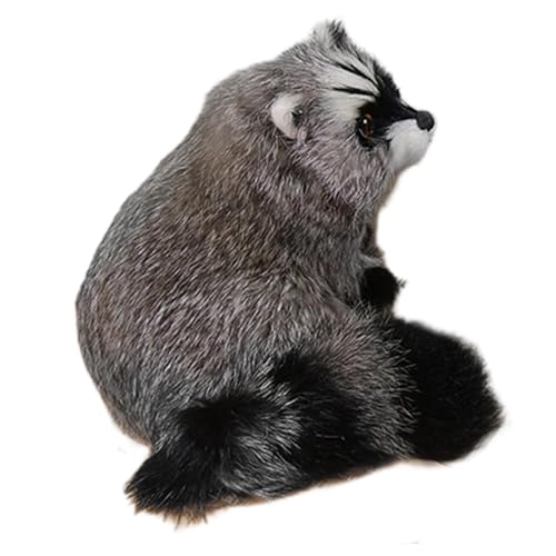 Waschbär-Figuren, Heimdekoration, Waschbär-Figur, simulierte Waschbär-Figuren, Ornamente und Figuren, Lernspielzeug, realistisches Waschbär-Action-Modell für Sumi von Genérico