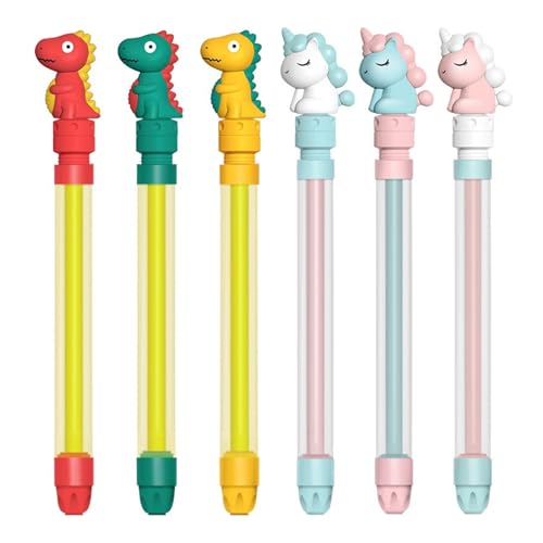 Wasserpistole mit Feuerwerkseffekten, 4 Stück, Wasserspielzeug mit Licht für Paare und Kinder (6, A) von Genérico
