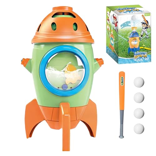 Wasserspielzeug für den Außenbereich – Baseball-Set für Sprinkler, interaktives Drehspielzeug | Wasserspiel im Hinterhof für Kinder Mädchen Pool Garten Wasserspielzeug für den Außenbereich – Baseball-Set für Sprinkler, interaktives Drehspielzeug | Wasserspiel im Hinterhof für Kinder Mädchen Pool Garten von Genérico