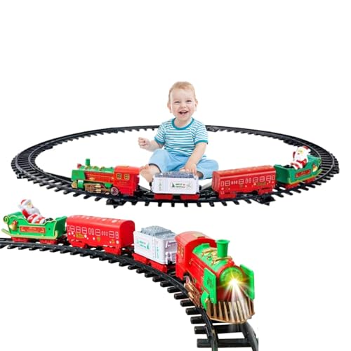 Weihnachtszugspiel, elektrischer Weihnachtszug um den Baum, Spielzeugzug unter dem Weihnachtsbaum | Zugspielzeug mit Licht und Sound, Weihnachtsdekoration für den Innenbereich für Kinder Weihnachtszugspiel, elektrischer Weihnachtszug um den Baum, Spielzeugzug unter dem Weihnachtsbaum | Zugspielzeug mit Licht und Sound, Weihnachtsdekoration für den Innenbereich für Kinder von Genérico