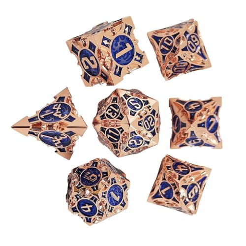 Würfel-Set, Metallwürfel, Set mit mehreren Gesichtern: große Würfel mit 7 tragbaren Spielen, buntes Würfel-Set für Treffen mit Freunden, Camping, Mul Würfel-Set, Metallwürfel, Set mit mehreren Gesichtern: große Würfel mit 7 tragbaren Spielen, buntes Würfel-Set für Treffen mit Freunden, Camping, Mul von Genérico
