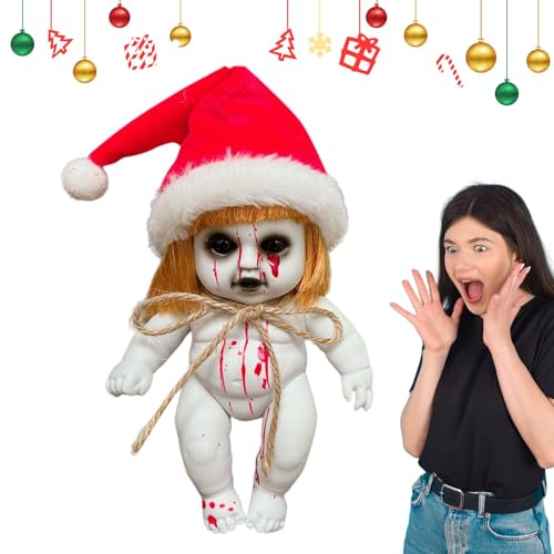 Zombie-Baby-Puppe – Gothic-Dekoration für Babys, Halloween-Zubehör für Babys, gruselige Zombies, kreative und gruselige gotische Dekoration für Spukhaus, Zubehör für Halloween, Garten von Genérico