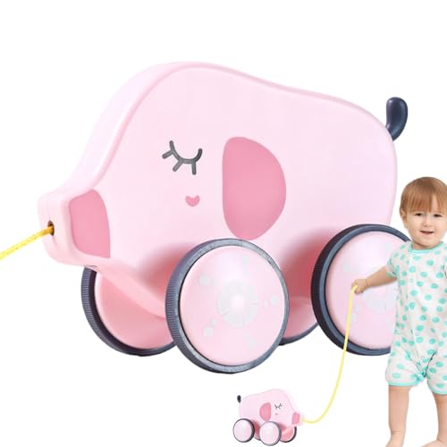 Zugspielzeug – Seilspielzeug für Kinder | Ziehspielzeug für Tiere | Niedliches Spielzeug in Tierform | Lernspielzeug zum Spazierengehen und Auswuchten mit Gummirädern, Ju von Genérico