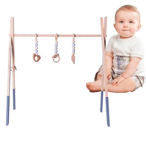 Zusammenklappbares Fitness-Spielzeug, Rahmen aus umweltfreundlichem Kiefernholz, Lernspielzeug für Kleinkinder, Wohnzimmer, Neugeborenenzimmer, Kindererziehungszentrum von Genérico