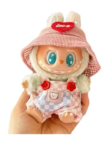 Zweiteiliges Set für Labub, Labub-Kleidung, Labub-Kleidung, Labub-Zubehör, Latzhose für Labub, Labub-Hut von Genérico