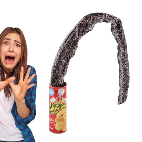 mit Can't Snake, Frühlingsspielzeug mit realistischer Schlange, lustiger Knebel mit gefälschten Pommes Frites, April und Halloween, Spielzeug für gruselige Witze und ich weiß es von Genérico