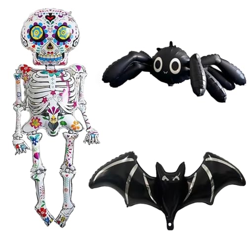 3 Stück Halloween-Ballons, schwarze Spinne Folienballons für Spukhaus-Dekorationen, Maskenbälle und Halloween-Mottopartys 3 Stück Halloween-Ballons, schwarze Spinne Folienballons für Spukhaus-Dekorationen, Maskenbälle und Halloween-Mottopartys von Générique