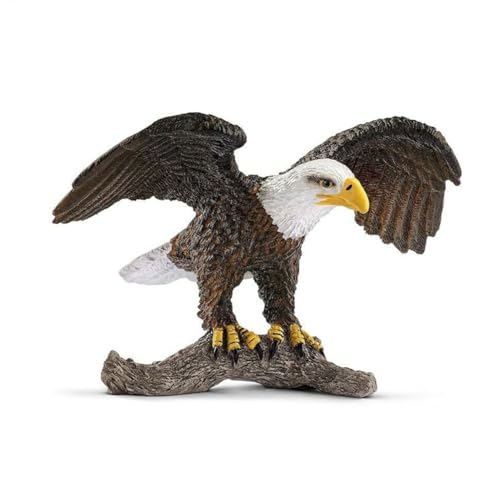 3D Eagle Toys Set – Realistische simulierte Figuren Tiermodelle | handbemalte pädagogische Adlerfiguren, niedliche Vogelspielzeugsets, detailliertes Erlernen der Wangen von Générique