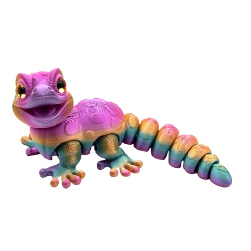 3D-Gecko-Figur, Lizard Toy, Articulated Reptile Fidget Figure 5,51 x 2,28 x 2,28 Zoll für Kinder Mädchen, Fun Desk Dekoration Schlafzimmer Schlafzimmer Wohnzimmer Kreatives Stress Relief von Générique