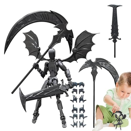 3D-gedruckte Actionfigur – Mobiles Roboterspielzeug, Gelenkmodell-Set | Figur komplett mit detaillierten Teilen und einem langlebigen Druck, perfekt für Sammler, 3D-gedruckte Actionfigur – Mobiles Roboterspielzeug, Gelenkmodell-Set | Figur komplett mit detaillierten Teilen und einem langlebigen Druck, perfekt für Sammler, von Générique