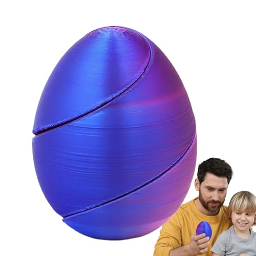 3D-gedrucktes Egg, unmöglich Pass Through Puzzle, 5,9 x 6,1 cm, tragbar, Fidget Egg, Stressabbau, Schreibtisch-Spielzeug, für Büro, Studium und Brain Teasers 3D-gedrucktes Egg, unmöglich Pass Through Puzzle, 5,9 x 6,1 cm, tragbar, Fidget Egg, Stressabbau, Schreibtisch-Spielzeug, für Büro, Studium und Brain Teasers von Générique