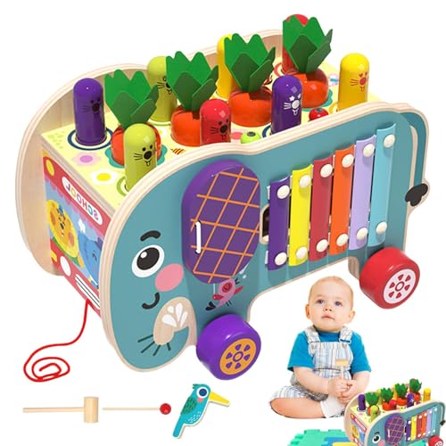 8 in 1 Holzwürfel, Lernspielzeug, Tierlabyrinth-Geschwindigkeitsspielzeug, 8-in-1-Holzwürfel mit Elefantenmotiv, verbessert die Feinmotorik, für Jungen 8 in 1 Holzwürfel, Lernspielzeug, Tierlabyrinth-Geschwindigkeitsspielzeug, 8-in-1-Holzwürfel mit Elefantenmotiv, verbessert die Feinmotorik, für Jungen von Générique