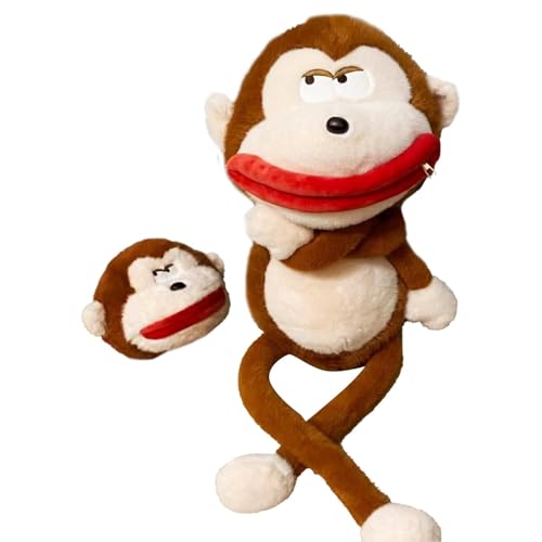 Affen-Plüschpuppen, Plüschtiere aus Baumwolle – kreativer Affe mit Affenmotiv, Plüschkissen in verschiedenen Größen, Plüschspielzeug für die Familie, hat Affen-Plüschpuppen, Plüschtiere aus Baumwolle – kreativer Affe mit Affenmotiv, Plüschkissen in verschiedenen Größen, Plüschspielzeug für die Familie, hat von Générique