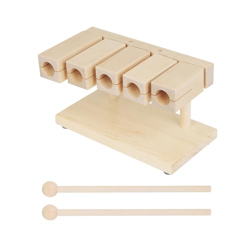 Ahornblock mit 5 Tönen – Schlaginstrument Olph, Holzblockinstrument mit Hammer – Instrumentenspielzeug für frühkindliche Bildung, Ahornblock mit 5 Tönen – Schlaginstrument Olph, Holzblockinstrument mit Hammer – Instrumentenspielzeug für frühkindliche Bildung, von Générique