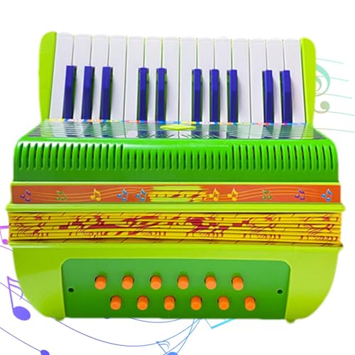 Akkordeon für Musikinstrumente, Akkordeon, Spielzeug mit 6 Bässen, 17 Tasten, Akkordeon-Knopf, Musikinstrument, leicht und niedlich, für Mädchen und Jungen Akkordeon für Musikinstrumente, Akkordeon, Spielzeug mit 6 Bässen, 17 Tasten, Akkordeon-Knopf, Musikinstrument, leicht und niedlich, für Mädchen und Jungen von Générique