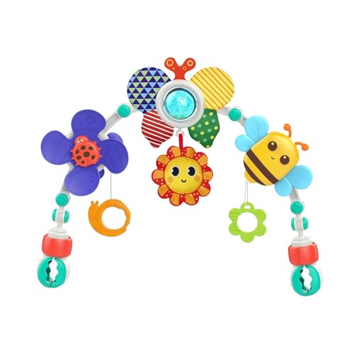 Aktivitätsbogen-Spielzeug, sensorisches Spielzeug für Bienenbett, Spielzeug zum Mitnehmen, zusammenklappbar, verstellbar, für Liegestühle, Autositz und Kinderwagen von Générique