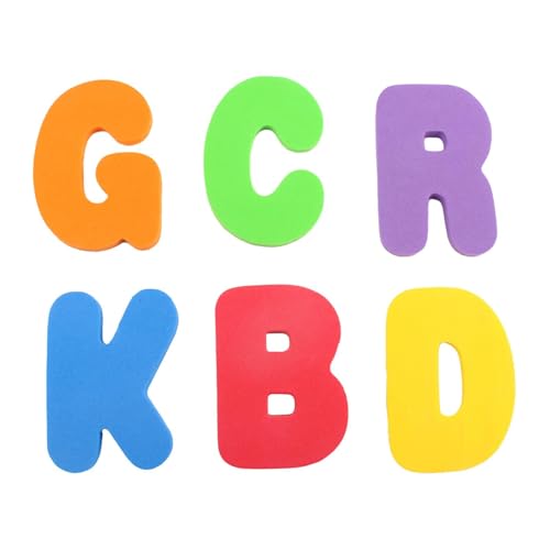 Alphabet Bath Toys – Lern-Badezubehör, 36-teiliges Lernset | Buchstaben und Zahlen aus Schaumstoff, weiches Spielzeug und weiches Spielzeug für Badewannenspiele, Badezeit von Générique