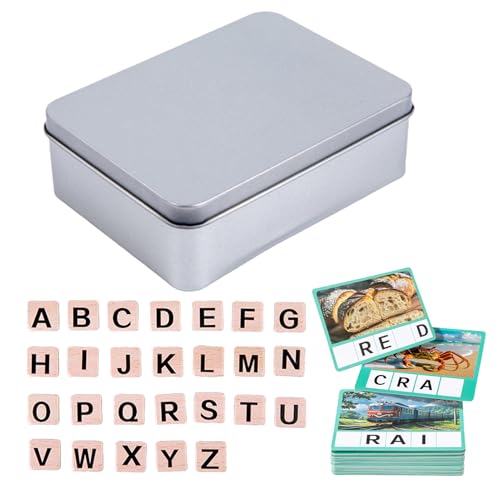 Alphabet-Karten, Alphabet-Karten, Rechtschreibpuzzle-Spiele | Lernspielzeug aus Holz und Feinmotorikspiele für Kindergarten Alphabet-Karten, Alphabet-Karten, Rechtschreibpuzzle-Spiele | Lernspielzeug aus Holz und Feinmotorikspiele für Kindergarten von Générique