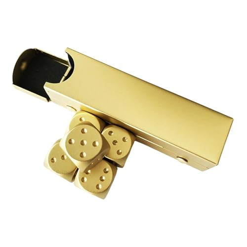 Aluminium-Würfel, Metall-Spielwürfel – stabiles Metallwürfel-Set – stabiles Metallwürfelspiel, exquisites tragbares Würfelspielzeug, kleines Würfelspiel für Poker, Sammeln Aluminium-Würfel, Metall-Spielwürfel – stabiles Metallwürfel-Set – stabiles Metallwürfelspiel, exquisites tragbares Würfelspielzeug, kleines Würfelspiel für Poker, Sammeln von Générique