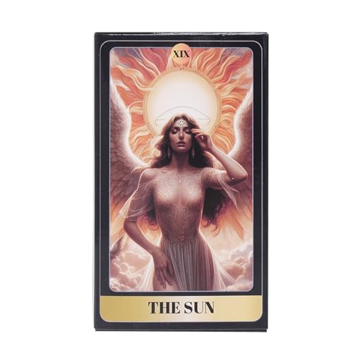 Angel Casual Tarot Toys, English 78 Card Oracle Deck, Portable Fortune Telling Games, Fun Card Game for Classmate Gatherings, Family Entertainment and Friends Parties von Générique