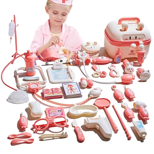 Arzt-Set, Simulationsspiel-Set für Doktor, Koffer Design Pretend Doctor Set für Arzt-Simulationsspiel, Beleuchtung und Sound von Générique