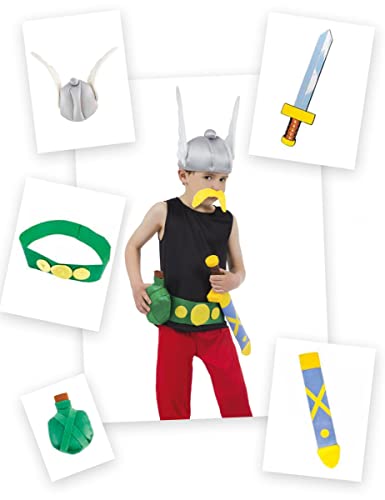 Asterix and Obelix Accessory Set Asterix 5-Piece Multi-Coloured (Children's Costume) von Chaks