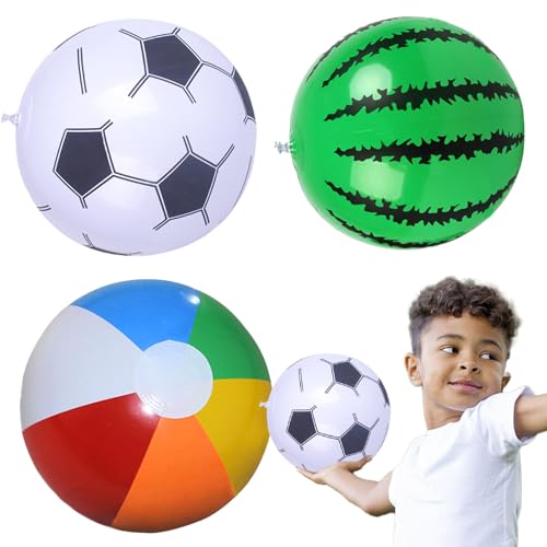 Aufblasbarer Ball – 3 Stück Outdoor-Kugeln – aufblasbare Bälle von 30,5 cm für und Erwachsene, aufblasbares Pool-Spielzeug, Spielzeug für den Pool Aufblasbarer Ball – 3 Stück Outdoor-Kugeln – aufblasbare Bälle von 30,5 cm für und Erwachsene, aufblasbares Pool-Spielzeug, Spielzeug für den Pool von Générique