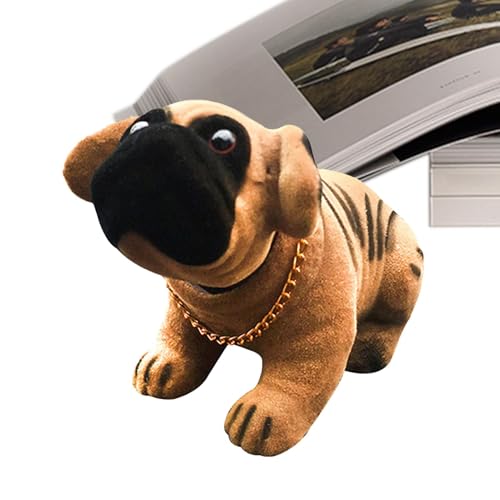 Auto schüttelnder Hund, nickender Hund, Miniatur-Hundeornament, Harzwelpenköpfe, simulierte zitternde Welpenstatuen, beflockt, für Home-Office-Tisch Auto schüttelnder Hund, nickender Hund, Miniatur-Hundeornament, Harzwelpenköpfe, simulierte zitternde Welpenstatuen, beflockt, für Home-Office-Tisch von Générique