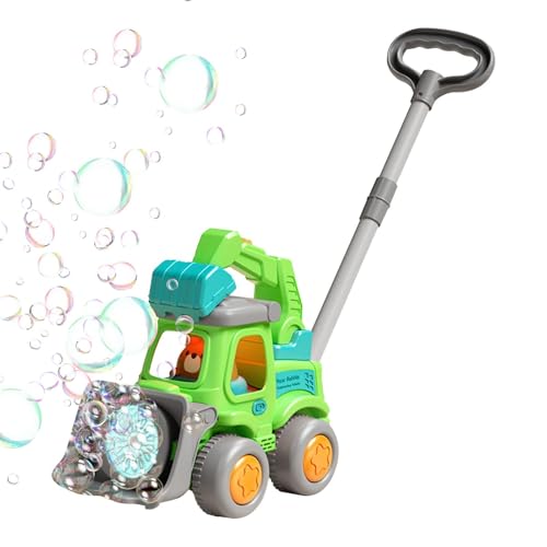 Automatische Seifenblasenmaschine, Blasenmaschine für Bulldozer Wet Auto, Bulldozer Bulldozer Bobble, Hersteller von Lernspielzeug Schaumstoff mit LED-Lichtern, Vorschulmeister im Vorschulalter Walker von Générique