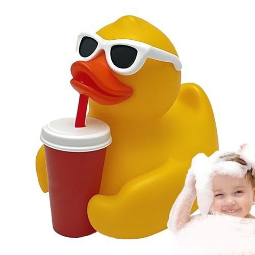 Baby Bath Toys, Cute Duck Bath Toy, 5,8 x 5,8 x 6,8 cm, interaktiv, wasserdicht, Spielfiguren, weiches Material, lustiges Lernspiel für Kinder, Shower, Geburtstag und Spielzeit Baby Bath Toys, Cute Duck Bath Toy, 5,8 x 5,8 x 6,8 cm, interaktiv, wasserdicht, Spielfiguren, weiches Material, lustiges Lernspiel für Kinder, Shower, Geburtstag und Spielzeit von Générique