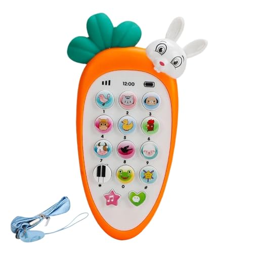 Baby Cell Phone Toys Music – tragbares Musik-Smartphone-Werkzeug, leichtes Lerninstrument | Fördert lange Förderung des Rollenspiels, Lerngeschenk für Kleinkinder von Générique