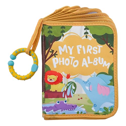 Baby-Fotobuch – weiches Album für Babys, erstes Jahr, niedliches Tagebuch mit sicherem Spiegel, Motiv Löwe, Dekoration für Mutter, Reisegeschenk Baby-Fotobuch – weiches Album für Babys, erstes Jahr, niedliches Tagebuch mit sicherem Spiegel, Motiv Löwe, Dekoration für Mutter, Reisegeschenk von Générique