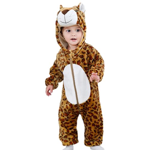 Baby-Kostüme, weiche und bequeme Halloween-Kostüme für Kleinkinder | Halloween-Kostüme für Babys und mit Tiermuster, maschinenwaschbarer Tiger-Overall für den Innenbereich, Neuer Leopard, 110 Baby-Kostüme, weiche und bequeme Halloween-Kostüme für Kleinkinder | Halloween-Kostüme für Babys und mit Tiermuster, maschinenwaschbarer Tiger-Overall für den Innenbereich, Neuer Leopard, 110 von Générique