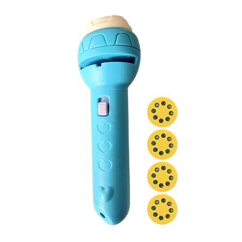 Baby Projektor Torch – LED-Taschenlampe mit Cartoon-Motiv, Projektion mit Tiermotiv | Handbildprojektor, drehbare Taschenlampe, Lernlampe, Nachtlicht-Taschenlampe von Générique