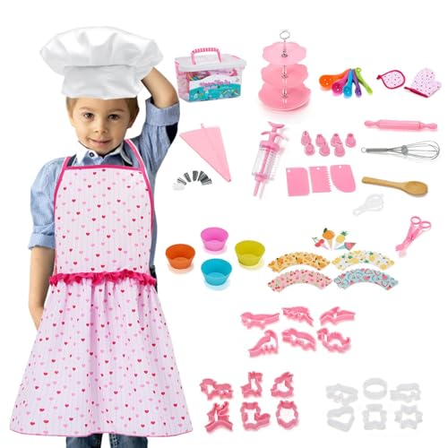 Backset für , Rollenspiel-Kostüm-Set für – 64-teiliges Küchenzubehör für den Chef Junior – Backset für von Générique