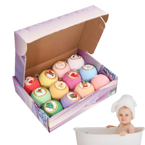 Badekugeln für Weihnachten, Schaumbäder, Weihnachtsbäder, bunte Badekugeln, Weihnachtsbäder, Schaum, Aromatherapie, für Frauen, Ehefrau, Freundin, Mutter von Générique