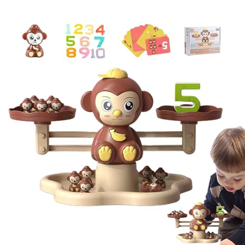 Balance-Mathematik-Spiel, Gleichgewichtszählspielzeug, Tier-Balance-Zählspiel - Vorschule Mathematik-Spiele für Kinder von 3 bis 5 Jahren, STEM Spielzeug für F von Générique